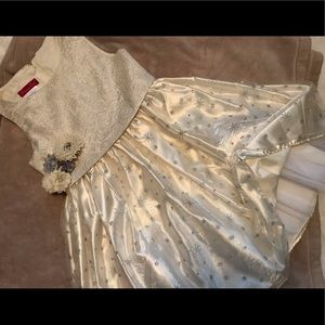 Girls special occasion dress with hair piece